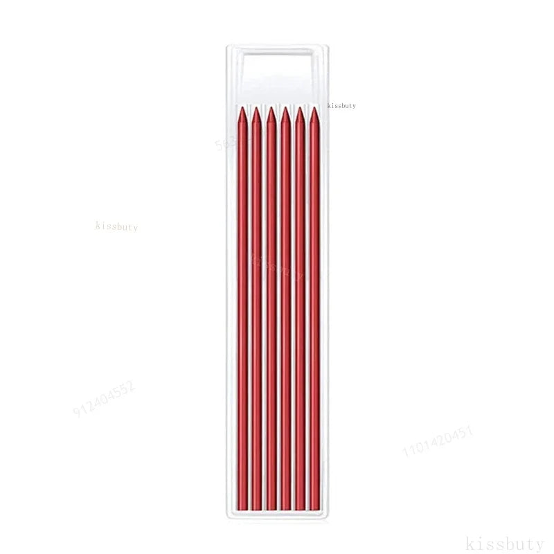 Solid Carpenter Mechanical Pencil with Sharpener Woodworking Tools 2.8Mm 3 Colors Refill Construction Tools Stationery Supply