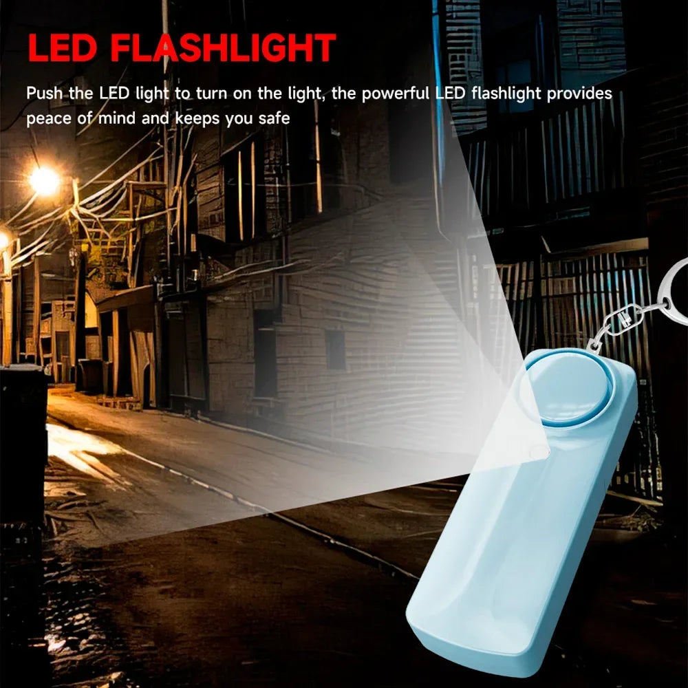 Personal Security Alarm Self Defense 130Db Loud Keychain Portable Safety Alarm for Women Child Elder Girl Emergency Alarm